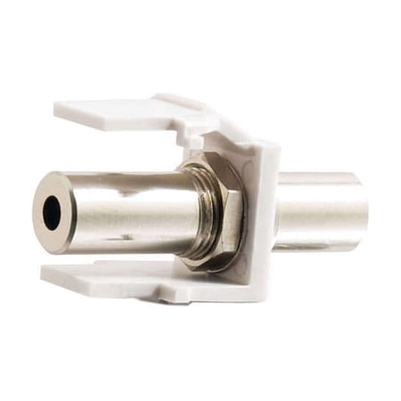 UPC: 0757120038191 | C2G 03819 Snap-In 3.5mm Stereo F/F Keystone Insert Module  White