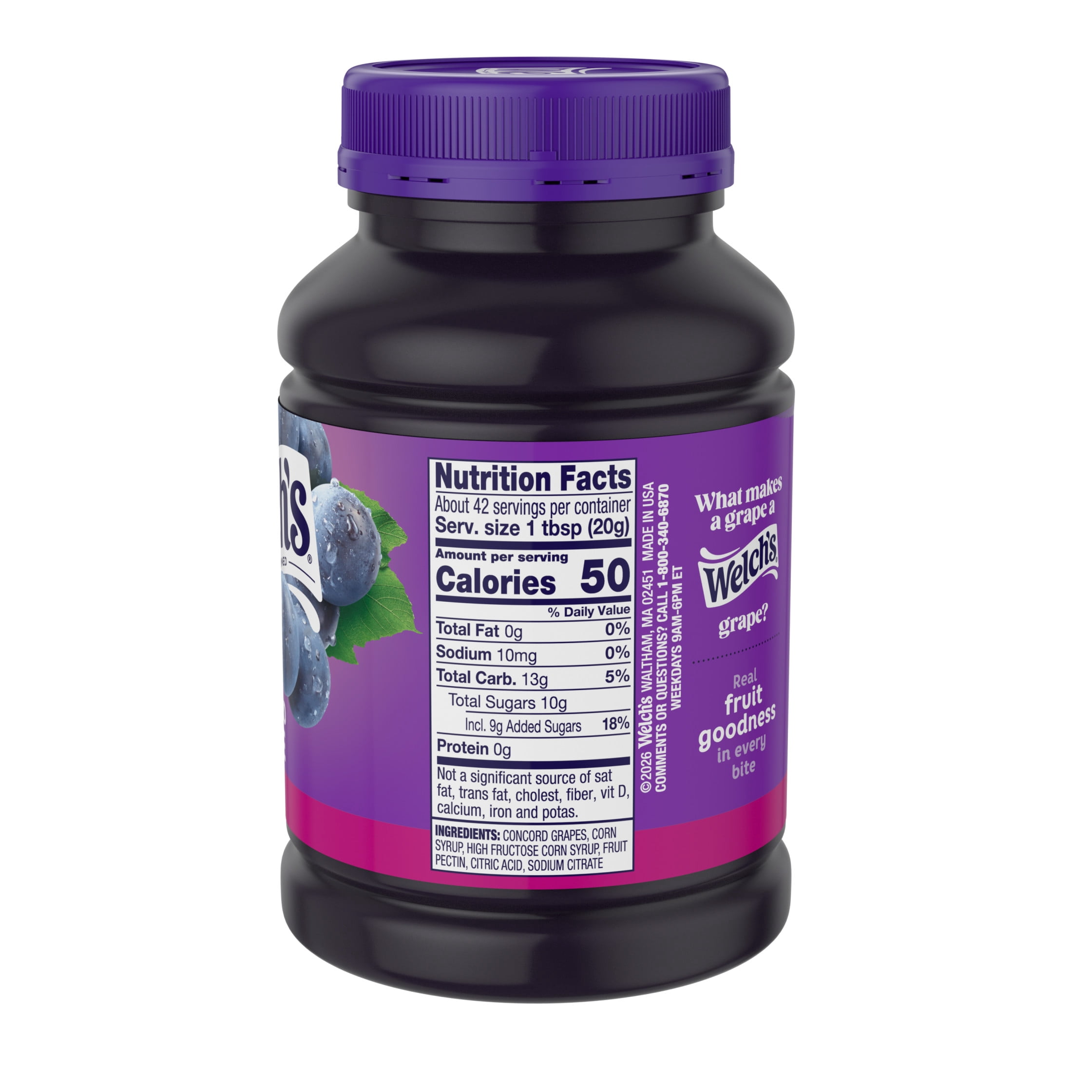 Welch's Concord Grape Jelly, 30 oz Jar