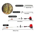 thumbnail image 3 of 52CC 2 Stroke Gas Pole Saw Pruner Pruning Saw Powered Extend Wood Tree Trimmer 112" Length 9500rpm, 3 of 8