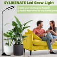 thumbnail image 5 of Floor Plant Grow Light Black 6 Inch USB Full Spectrum Led Dimmable Timer Floor Standing Halo Growing Lamp for Indoor US Plug 100‑240v, 5 of 5