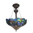 thumbnail image 3 of 120 Watt Tiffany Style Glass Pendant Fixture, Multicolor, 3 of 3
