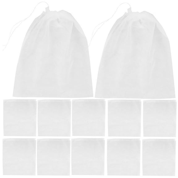 PAMINGONO 50Pcs Non-woven Fabric Shoe Packing Cubes for Travel and Storage White 15.0*12.5*0.04in