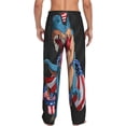 thumbnail image 3 of Balery Blue Dinosaur print Men's Pajama Pants,Ultra Lightweight Pjs,Lounge Pant-Medium, 3 of 9