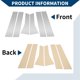 thumbnail image 4 of Moldura de ventana del pilar de la puerta Unique Bargains para Lincoln MKX 2016-2018, pegatina anti rasguños para postes de puerta exterior, 6 piezas tono plateado, 4 of 7