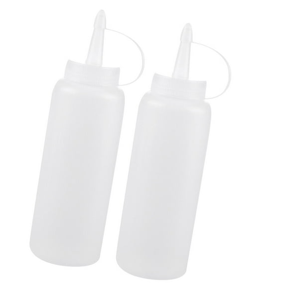 TAILTOSS 2pcs Kitchen Squeeze Bottles Plastic Safe and Clean for Household Users