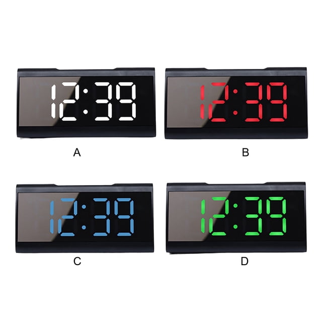 Langgg Electronic Clock With Silent Operation And Easy To Read Display Bedroom Multiple Functions Digital green light