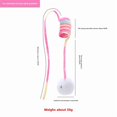 thumbnail image 1 of Interactive Extendable Cat Toy with Suction Cup - 2M Long Improved Version, Pink Gradient Rabbit Fur Ball Spring, Durable Plush Material for Self-Play, Mental Stimulation & Physical Activity, Pet, 1 of 6
