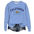 thumbnail image 1 of WEAIXIMIUNG Sweat à Capuche Zippé pour Femmes, Col Rond, Imprimé Lettres Anglaises, 1 of 3