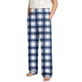 thumbnail image 7 of hotojiny Unisex Kids Pants Boys Girls Comfortable Plaid Bottoms Loose Fit Elastic Waist Soft Trousers for Christmas(Navy,11-12 Years), 7 of 7