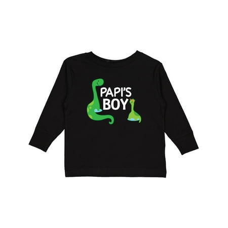 

Inktastic Papi s Boy Grandson Gift Boys Long Sleeve Toddler T-Shirt