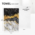 thumbnail image 2 of Marble Decorative Kitchen Towels Decorative Set, Soft Absorbent Black Gold Dish Towels 16"x24" Set of 2 Hand Towels Tea Towels for Kitchen Farmhouse Holiday Home Decor, 2 of 6