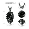 thumbnail image 2 of CACA LADY Skull Necklace Sterling Silver Skull Jewelry Gift for Goth Lovers Halloween (with Gift Box), 2 of 5