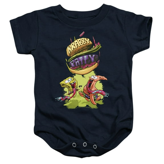 Spongebob Krabby Patty From The Sky Unisex Infant Snap Suit for Baby