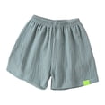 thumbnail image 4 of Splozh Cotton Shorts Toddler Shorts Summer Solid Color Soccer Basketball Sports Casual Shorts Green,9-10 Years, 4 of 6