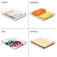 thumbnail image 5 of Plastic Refrigerator and Freezer Storage Organizer Tray with Handle for Kitchen, Pantry, Shelf, Counter, BPA-Free, 14.5" x 12" x 2", Clear, 5 of 6