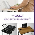 thumbnail image 6 of THE DUO Laptop Workstation for Bed and Sofa - Foldable Laptop Table, Portable Table for Bed, Lap Desk for Working, Reading, Eating - Walnut, 26 x 17.5 inches, 6 of 7