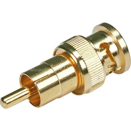 UPC: 0844660041221 | Monoprice BNC Male to RCA Male Adapter – Gold Plated | Male Twist Lock