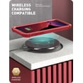 thumbnail image 6 of i-Blason Ares Case for iPhone 11 Pro Max 2019 Release, Dual Layer Rugged Clear Bumper Case with Built-in Screen Protector (Metalic Red), 6 of 7