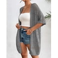 thumbnail image 4 of Zeagoo Lightweight Crochet Cardigan for Women Summer Boho Short Sleeve Open Front Knit Oversized Cardigans, 4 of 6