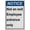 Warning Sign 1, variant on Industrial ANSI Horizontal Directional Sign - 8"x12" Weatherproof, UV Resistant for Indoor/Outdoor Workplace (Stay left Qualified employees only [left arrow])