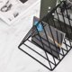 thumbnail image 5 of Organizador de archivos con rejilla de alambre triangular para revistas, organizador de discos y álbumes, funcionalidad de alta precisión, 5 of 7