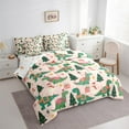 thumbnail image 3 of Manfei Funny Xmas Dinosaur Twin Bedding Sets 7 Pieces for Kids, Merry Christmas Bedding Comforter Set, Snowman Snowflake Sheet Sets, Ultra Soft Home Decor, 3 of 8