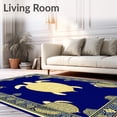 thumbnail image 2 of ODIKA 6'x9' Machine Washable Non-Slip Area Rug, Navy Sea High Traffic Rug, Blue, 61831, 2 of 7