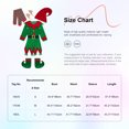 thumbnail image 7 of Eandarui Womens Christmas Elf Cosplay Fancy Dress Santa Claus Deluxe Outfits Xmas Party Dress Up Green 160/L, 7 of 7