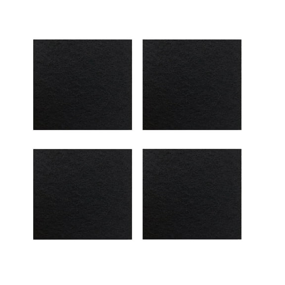 TropicAqua 6.5 Inch x 6 Inch Charcoal Cat Litter Box Replacment Filter Compatible with Hooded Cat Litter Boxes and Pans Carbon Odor Filters (Pack of 4)