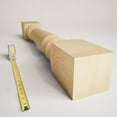 thumbnail image 3 of 5"W x 5"D x 35 1/2"H Legacy Tapered Cabinet Column (Top Block: 6", Bottom Block: 7"), Maple, 3 of 7