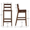 Killeryuki 26" Bar Stools Set of 2 Rustic Counter Height Bar Stools