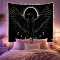 thumbnail image 2 of Black Raven Against a Starry Night Sky, Mystical Gothic for Dark Art Lovers, Celestial Bird Decor, Halloween Gift, Tapestry Wall Hanging for Bedroom, Study Room and Den, 2 of 7