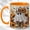 Orange, variant on Cowgirl Ghost Coffee Mug, Western Sunflower Mug, Ceramic 11 oz