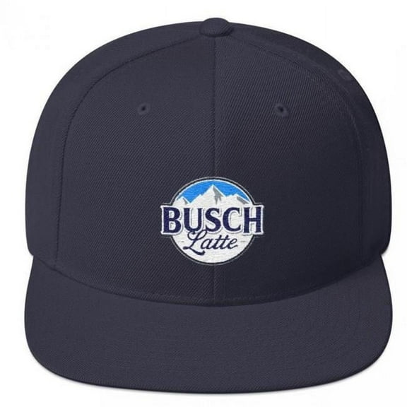 Busch 814243 Busch Latte Logo Flatbill Adjustable Snapback Hat