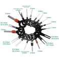 thumbnail image 2 of Herramienta de extracción de terminales de enchufe automotriz, conectores divididos de crimpado de cable eléctrico, Kit de Extractor de pines, llaves para reparación de automóviles, pines de extracció, 2 of 3