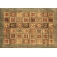 thumbnail image 1 of Ahgly Company Indoor Rectangle Abstract Brown Modern Area Rugs, 7' x 9', 1 of 4
