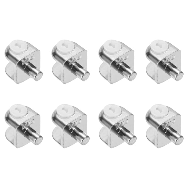 Pernos de soporte para estantes de vidrio Uxcell, paquete de 8, abrazaderas de vidrio ajustables para vidrio templado de 4-8 mm
