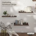 thumbnail image 3 of Estantes flotantes rústicos Vision, juego de 3: decoración de baño de madera rústica montada en la pared para exhibición y almacenamiento y pequeño estante colgante para dormitorio, lavadero, cocina,, 3 of 8