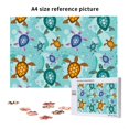 thumbnail image 6 of Rateoe Turtles And Sea Pattern Wooden Picture Puzzle ,1000 Piece Jigsaw Puzzle ,Family Fun Puzzle, Home Décor Puzzle, Gift Puzzle(Horizontal style), 6 of 9
