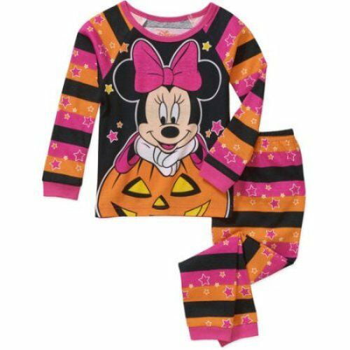 Disney Minnie Mouse Halloween 2 PC Long Sleeve Cotton
