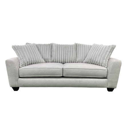 Porter Designs Broadway Microfiber Upholstered Sofa in Gray