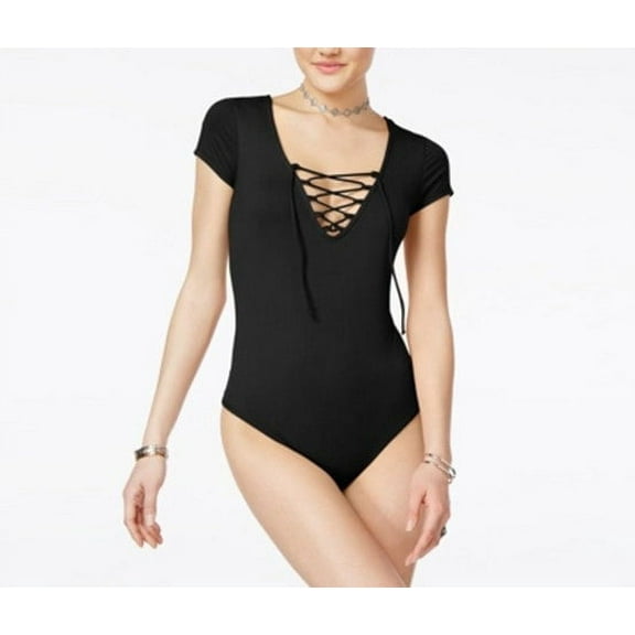 Polly & Esther Juniors' Lace-up Bodysuit - Small