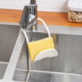 thumbnail image 5 of Kitchen Sink Sponge Holder, Adjustable Over Faucet Silicone Caddy Organizer, Durable Sink Sponge Organizer Rack with Drainage for Sponges, Scrubbers, Soap, Kitchen, Bathroom Vanity, 5 of 6