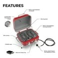 thumbnail image 4 of Kenmore 2-Burner Portable Tabletop Retro Gas Grill, Red, 4 of 14