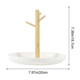 thumbnail image 3 of Round Branch Tray Key Holder Organizer for Entryway Desktop, Plastic Catchall Dish for Keys Cosmetics Snacks Small Sundries, Home Storage Decor for, 3 of 6