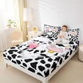 thumbnail image 4 of Castle Fairy Cute Cow Twin Sheet Sets for Children Kids,Cattle Print Bedding, 4 of 7