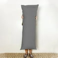 thumbnail image 5 of Gogreen Bamboo Rayon Waterproof Body Pillow Case Cover with Zipper, Breathable Pillow Cover, Cooling Pillow Case Protector with Zipper, Super Soft Pillow Protector (1 Pack, Body 20"x54", Dark Grey), 5 of 9