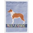 thumbnail image 1 of Carolines Treasures BB8342CHF Smooth Collie Welcome Flag Canvas House Size, 1 of 4