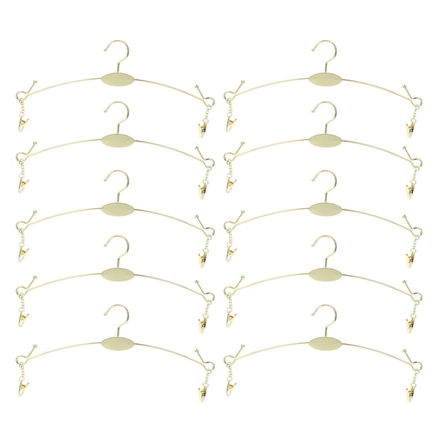 10 Uds. Perchero de Metal para ropa interior, perchas para ropa, tienda de lencería, colgador de exhibición con Clips