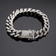 thumbnail image 4 of Pulsera de cadena de eslabones cubanos ANGGREK hip hop chapado en oro para hombres y mujeres, 4 of 8